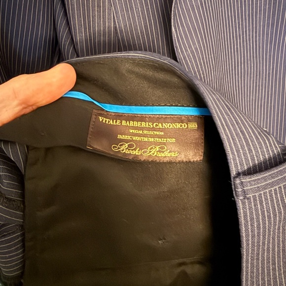 Brooks Brothers Explorer Navy Pinstripe Suit 46R - Picture 6 of 8